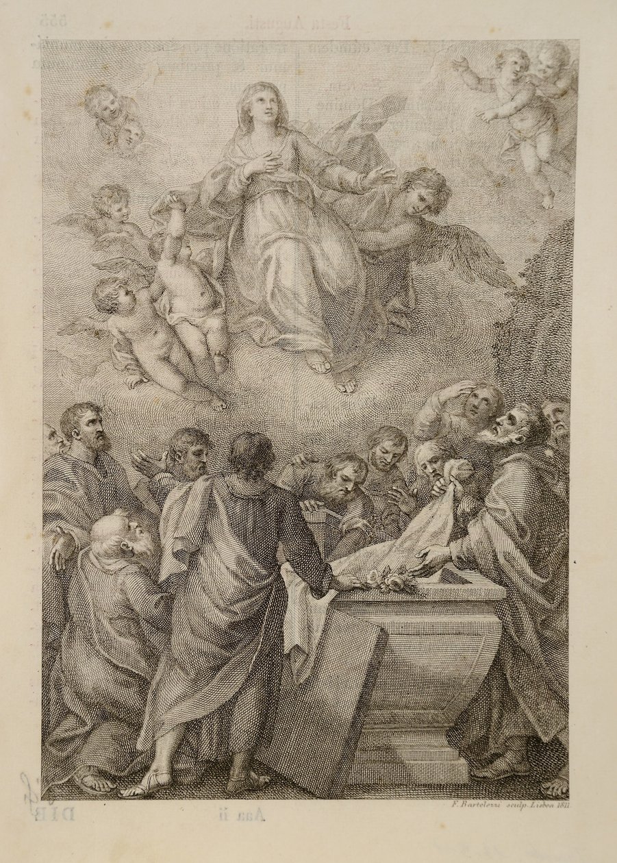 Assomption de la Vierge, pour le Missel Romain - Francesco Bartolozzi