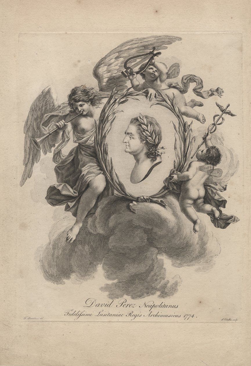 David Perez Neapolitanus, gravé par Giovanni Vitalba (1738-c.92), 1774 - Francesco Bartolozzi