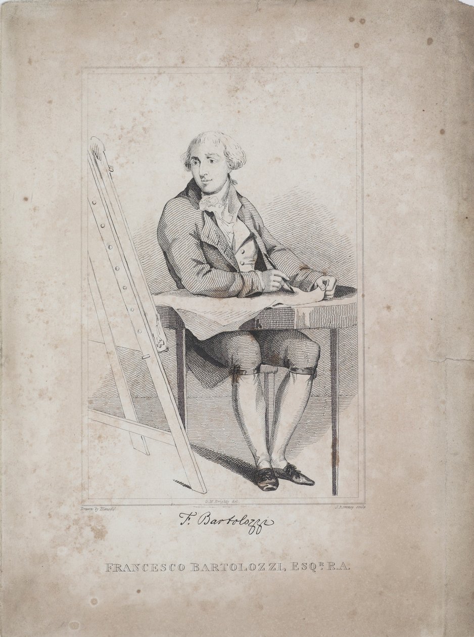 Francesco Bartolozzi, gravé par George M. Brighty (né en 1788) et John Romney (1786-1863), c.1810 - Francesco Bartolozzi