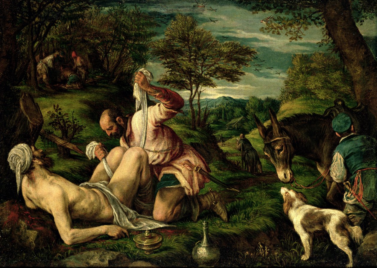 La Parabole du Bon Samaritain, 1575 - Francesco Bassano