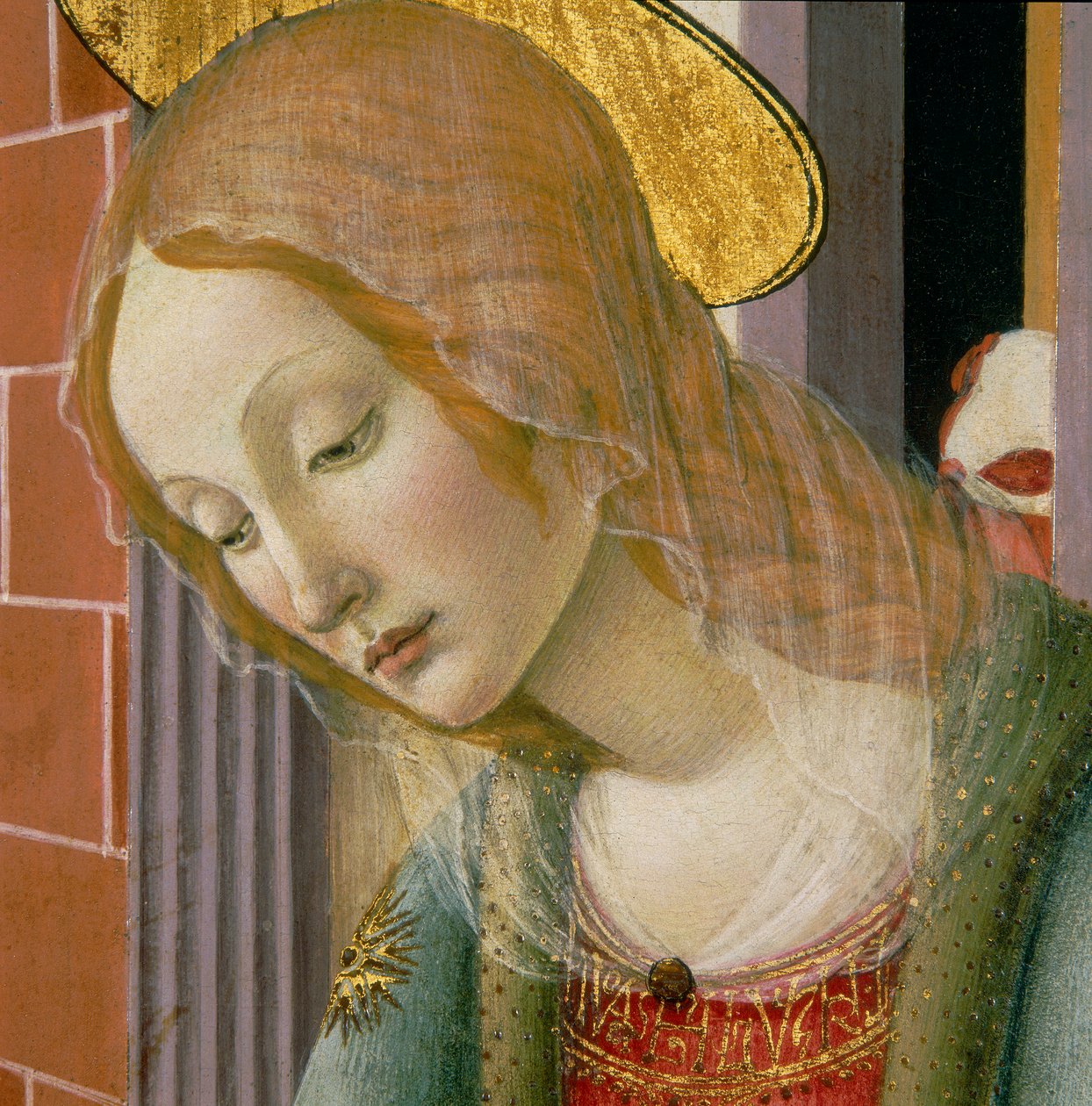 Visage de la Vierge (détail) - Francesco Botticini