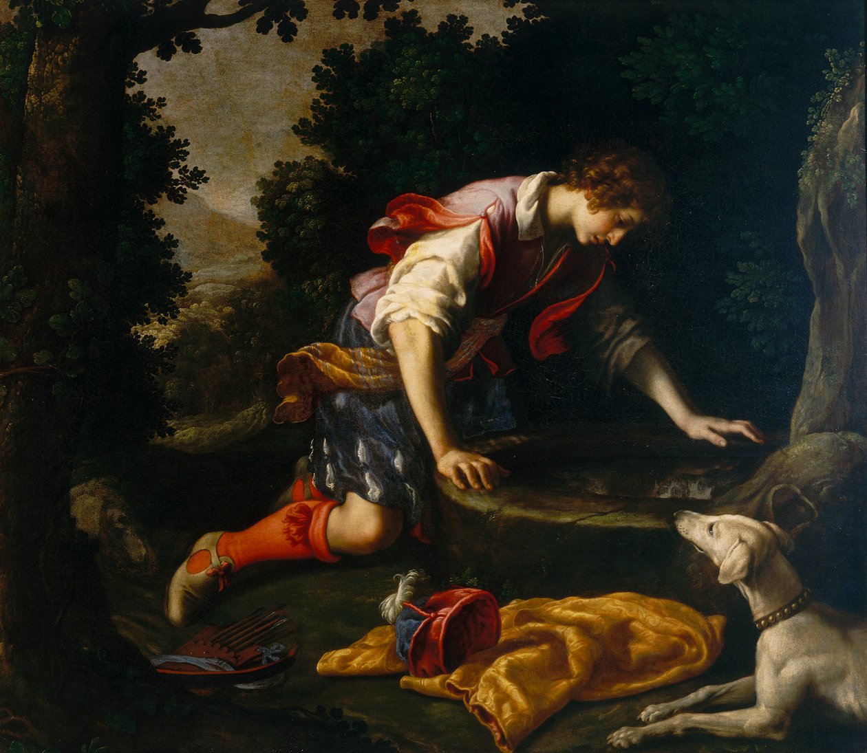Narcisse à la source - Francesco Curradi
