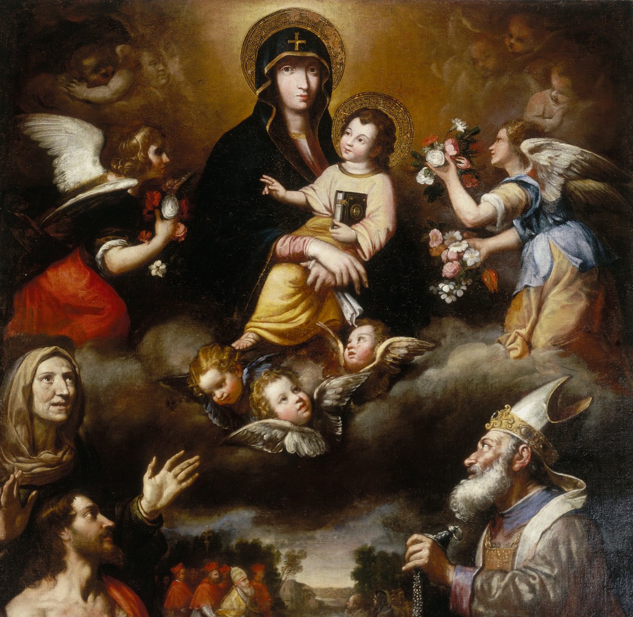 Le retable de la Madone des Neiges (détail) - Francesco Fiasella