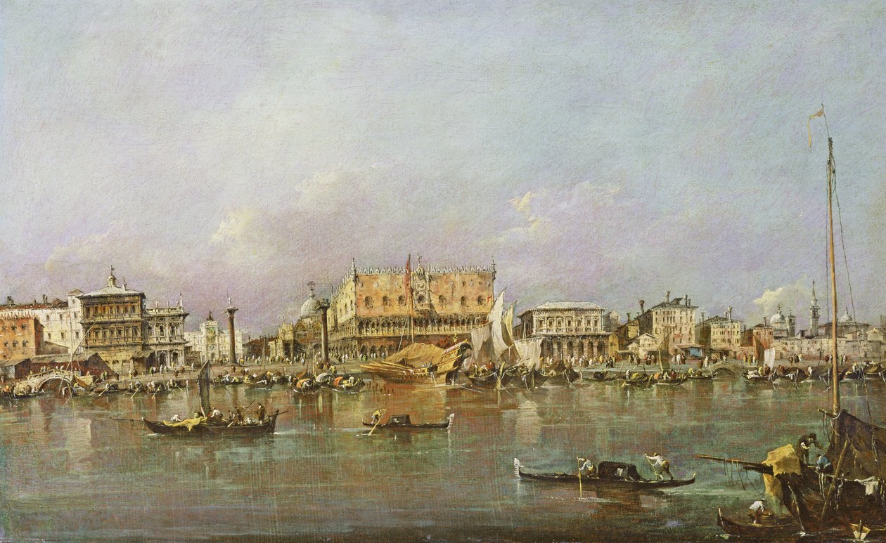 Palais des Doges et vue du bassin de Saint-Marc, Venise - Francesco Guardi
