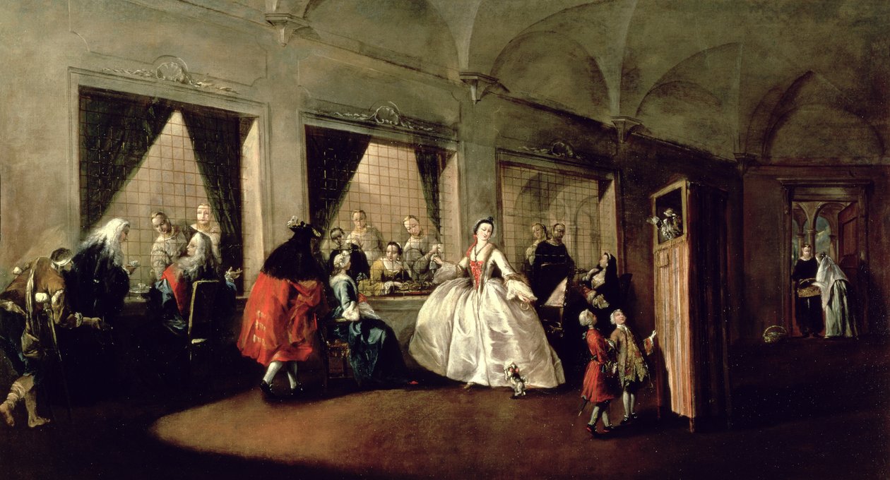 Le salon du couvent de San Zaccaria - Francesco Guardi