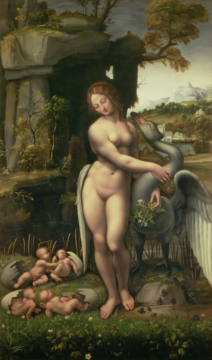 Léda et le cygne - Francesco Melzi