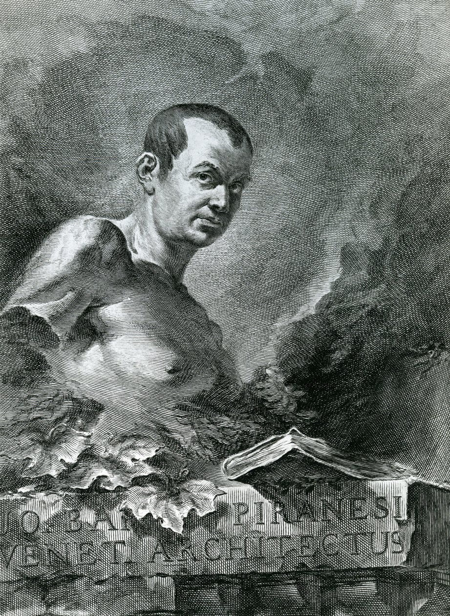 Portrait de Giovanni Battista Piranesi, 1750 - Francesco Polanzani
