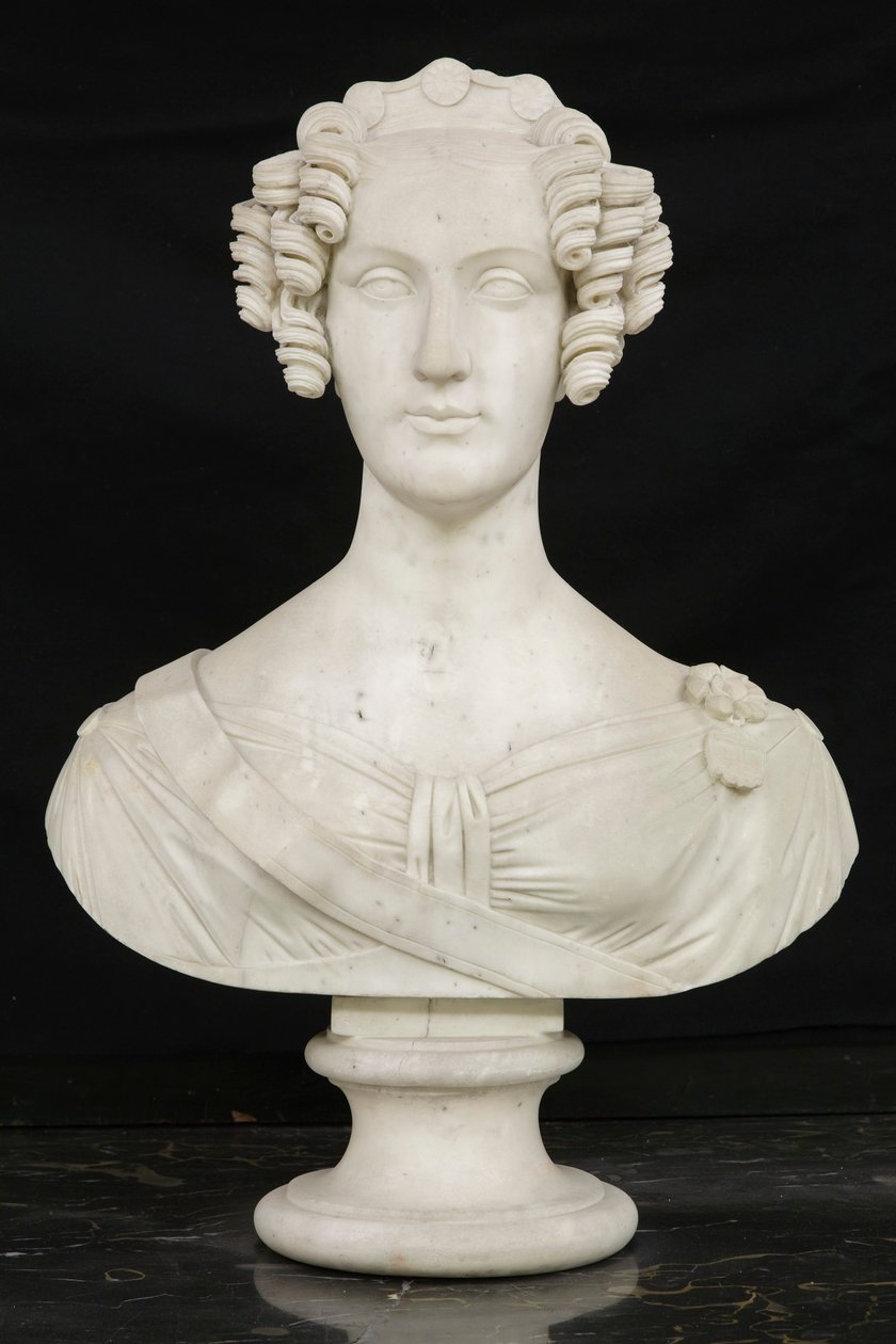 Buste de la jeune princesse Maria Luisa Carlotta de Lucca - Francesco Pozzi