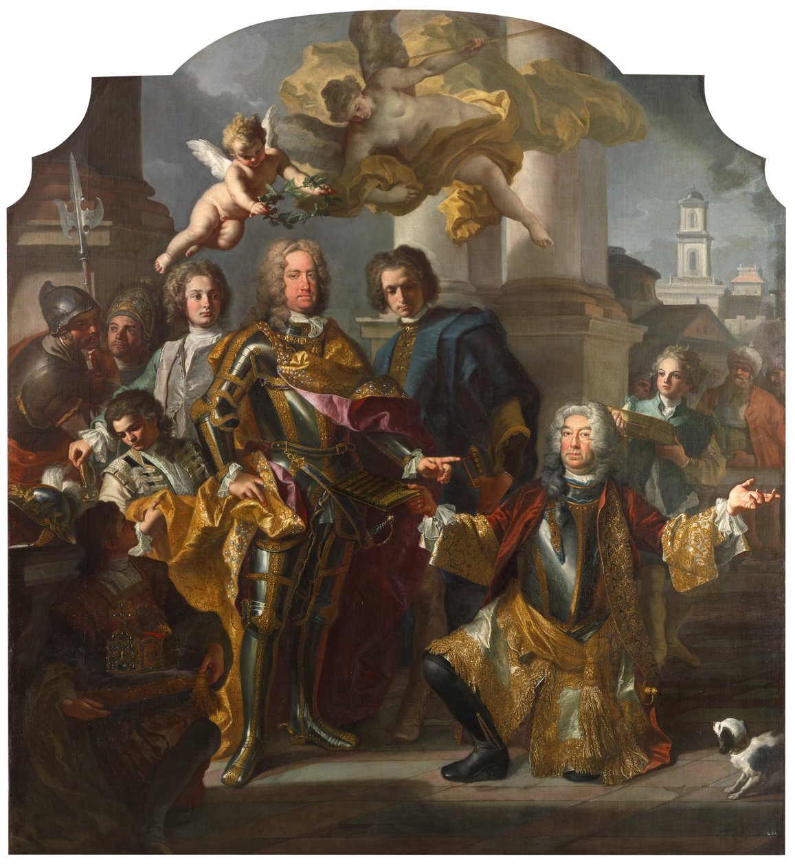 Empereur Charles VI et Gundacker, Comte Althann - Francesco Solimena