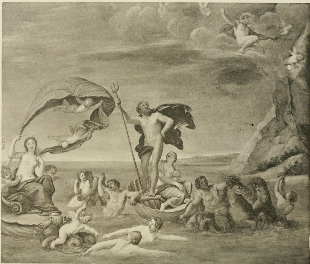 Le domaine maritime, Neptune et Amphitrite - Francesco Albani