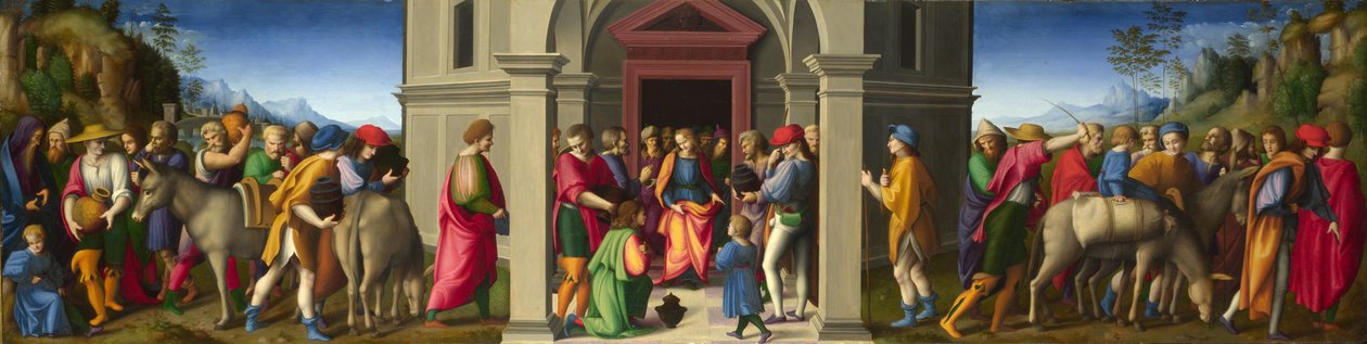 Joseph reçoit ses frères, vers 1515 - Francesco Bacchiacca