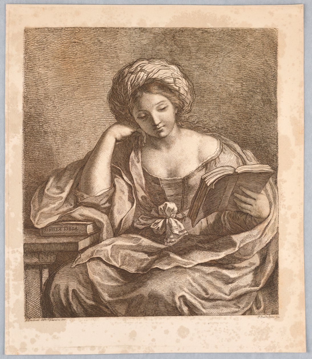 Une Sibylle, avec un livre - Francesco Bartolozzi