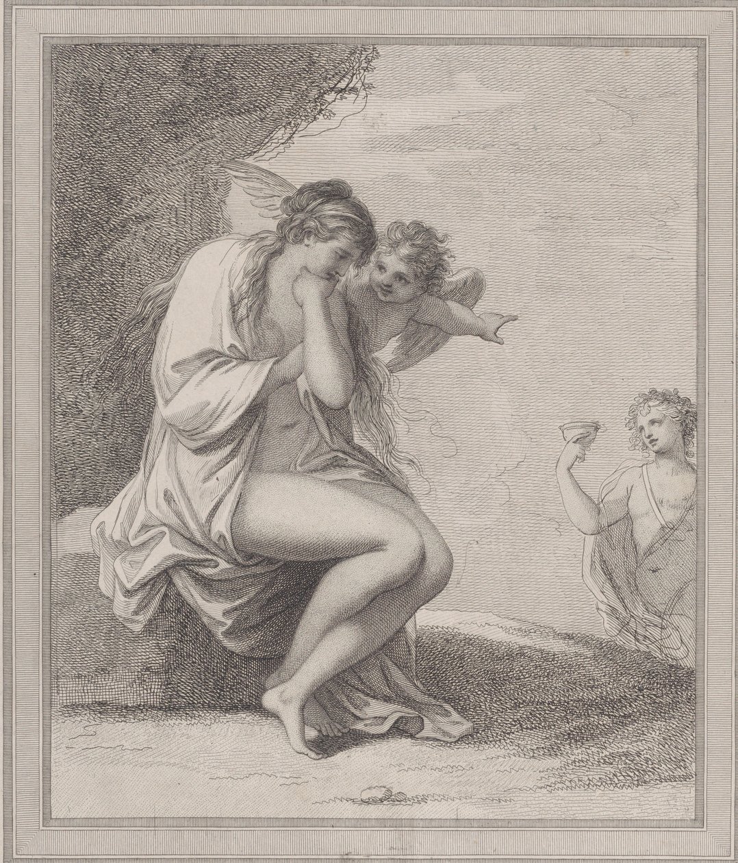 Ariane, Cupidon et Bacchus, 1788 - Francesco Bartolozzi