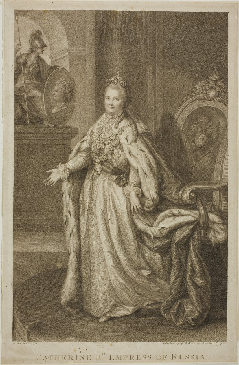 Catherine II, impératrice de Russie - Francesco Bartolozzi