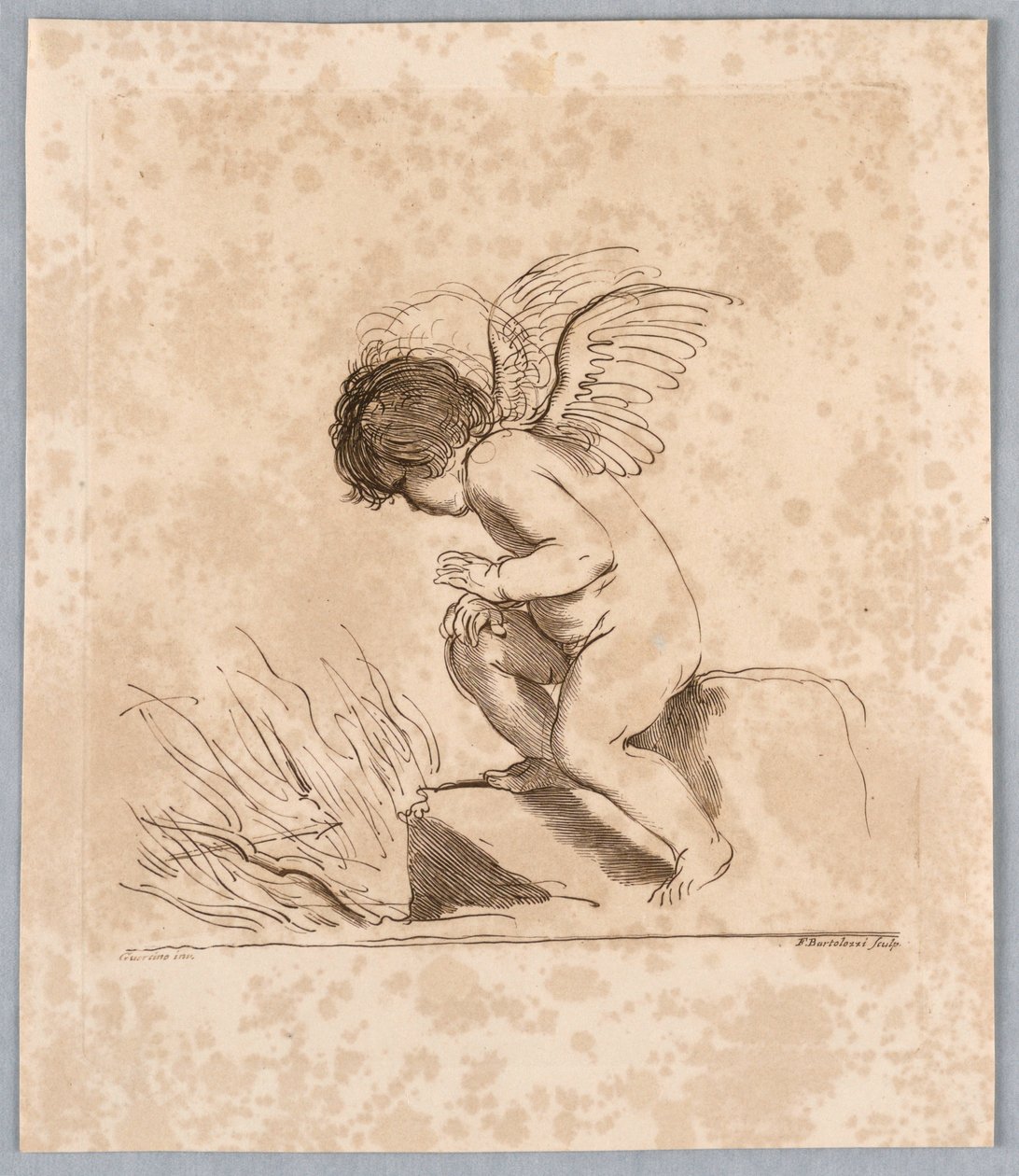 Cupidon avec une flèche - Francesco Bartolozzi