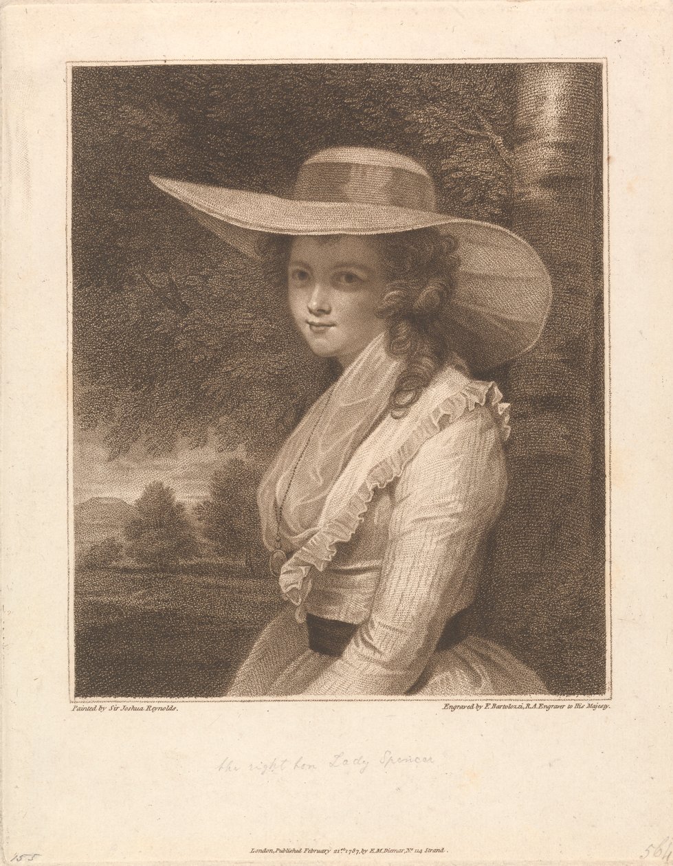 Lavinia, Comtesse Spencer, Vicomtesse Althorp - Francesco Bartolozzi
