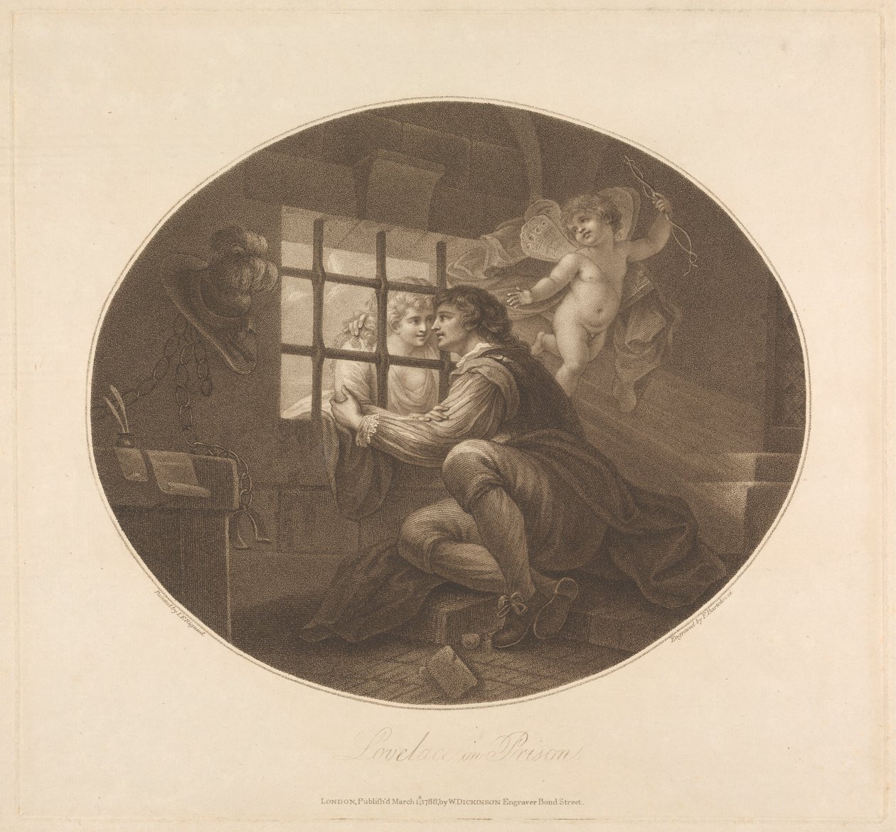 Lovelace en prison - Francesco Bartolozzi