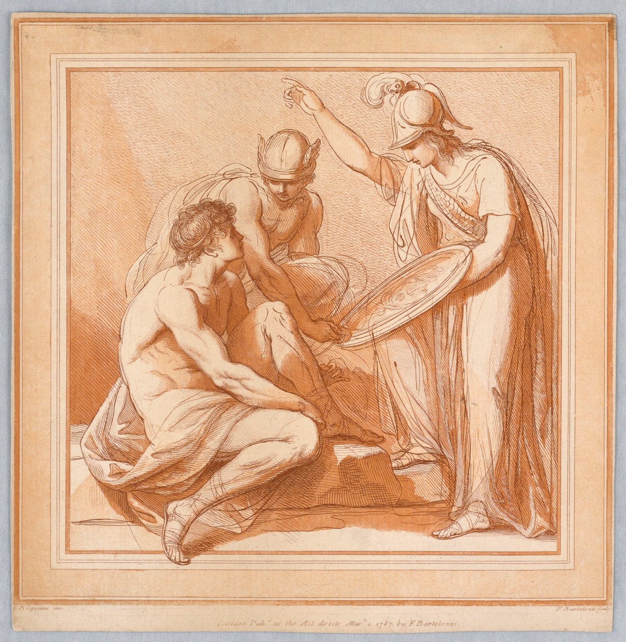 Minerve et Mercure - Francesco Bartolozzi