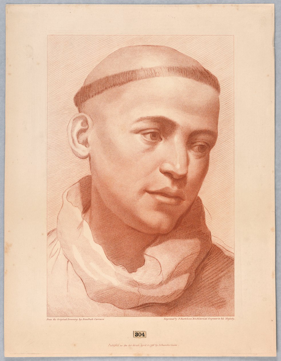 Tête de moine - Francesco Bartolozzi