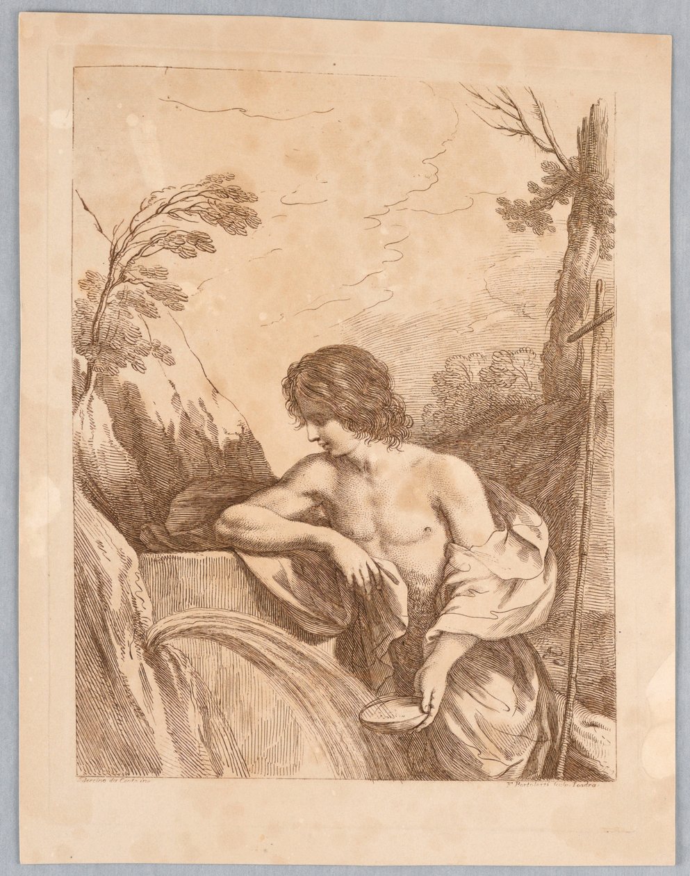 Saint Jean dans le désert - Francesco Bartolozzi