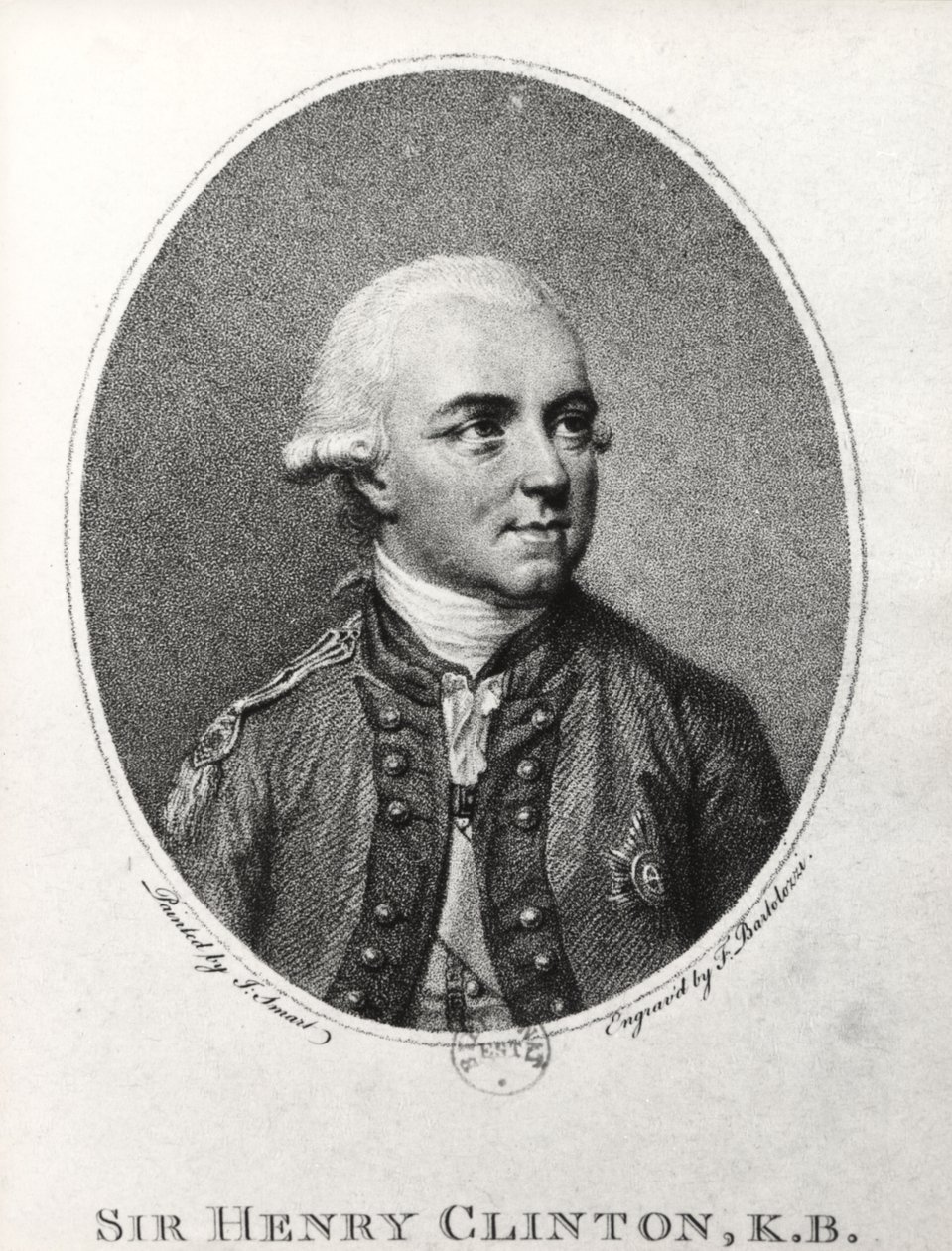 Sir Henry Clinton (1730-95) (gravure) - Francesco Bartolozzi
