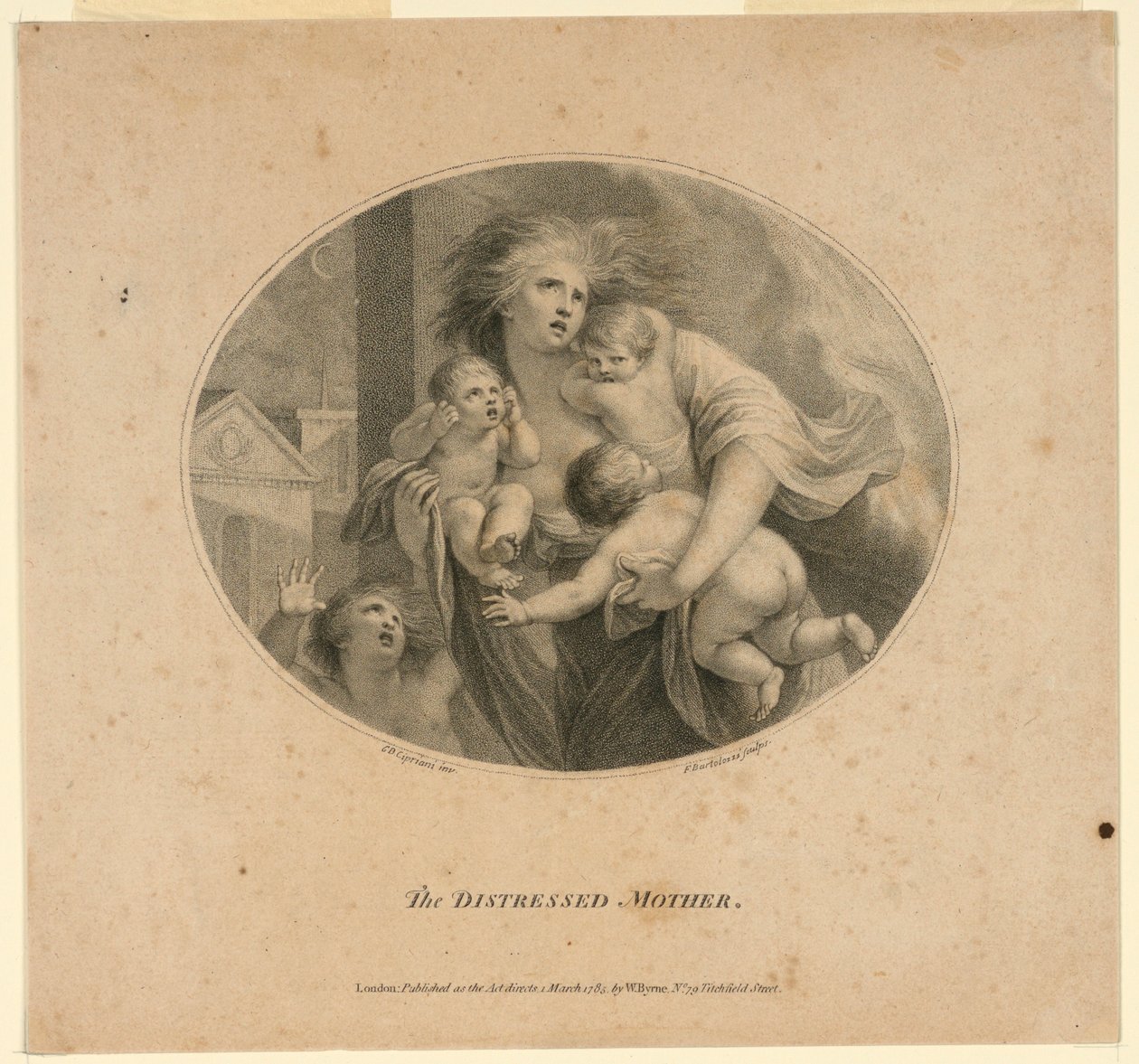 La mère affligée - Francesco Bartolozzi