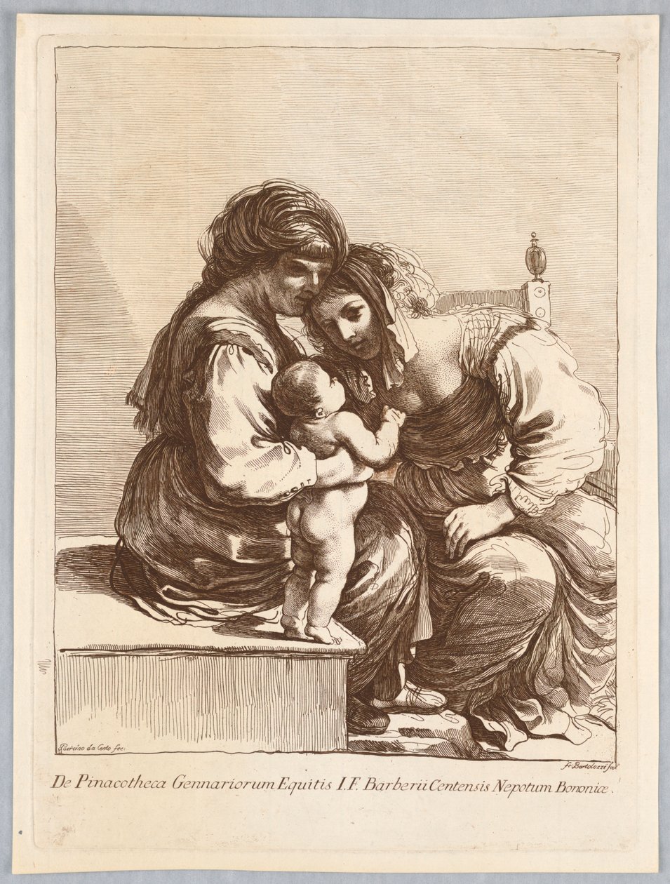 Deux femmes et un enfant - Francesco Bartolozzi