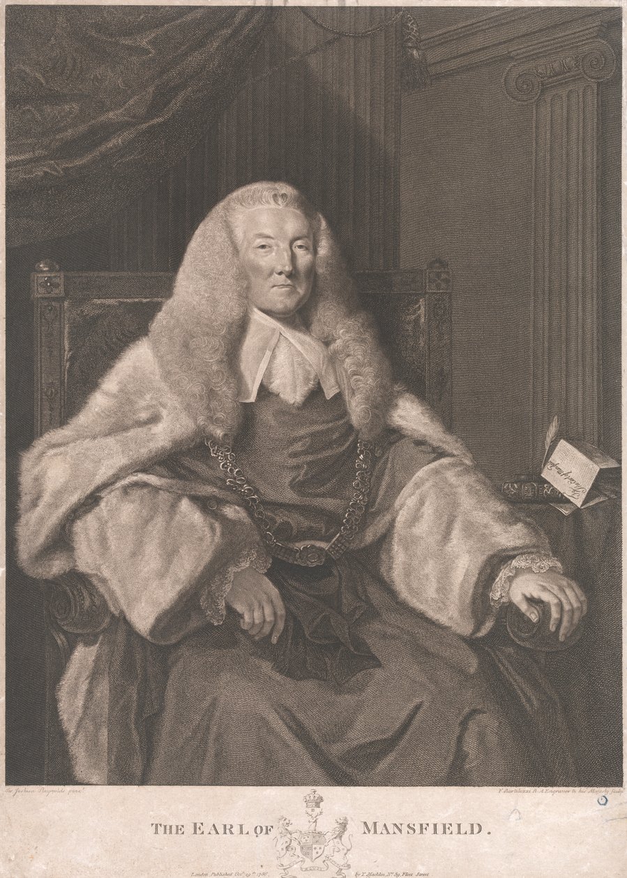 William Murray, premier comte de Mansfield - Francesco Bartolozzi
