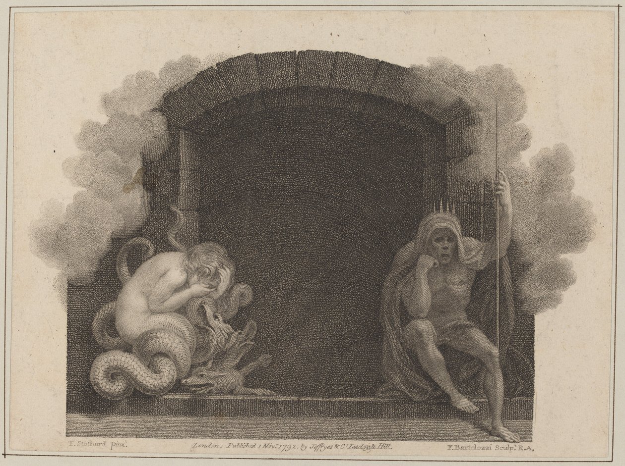 La tombe de la mort - Francesco Bartolozzi after Thomas Stothard