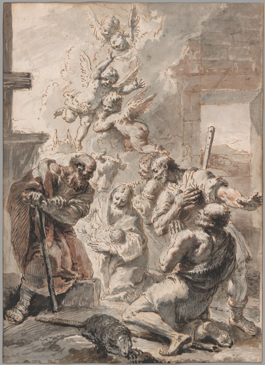 Adoration des bergers - Francesco Fontebasso