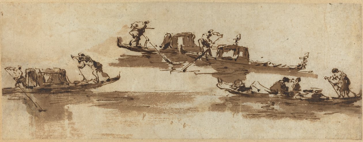 Gondoles - Francesco Guardi