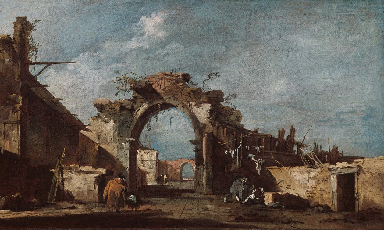 Arcade en ruine - Francesco Guardi