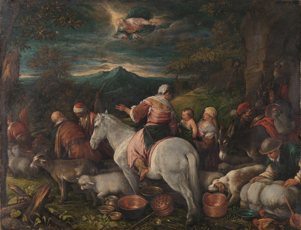 Abraham quitte Haran - Francesco II Bassano (attributed to)