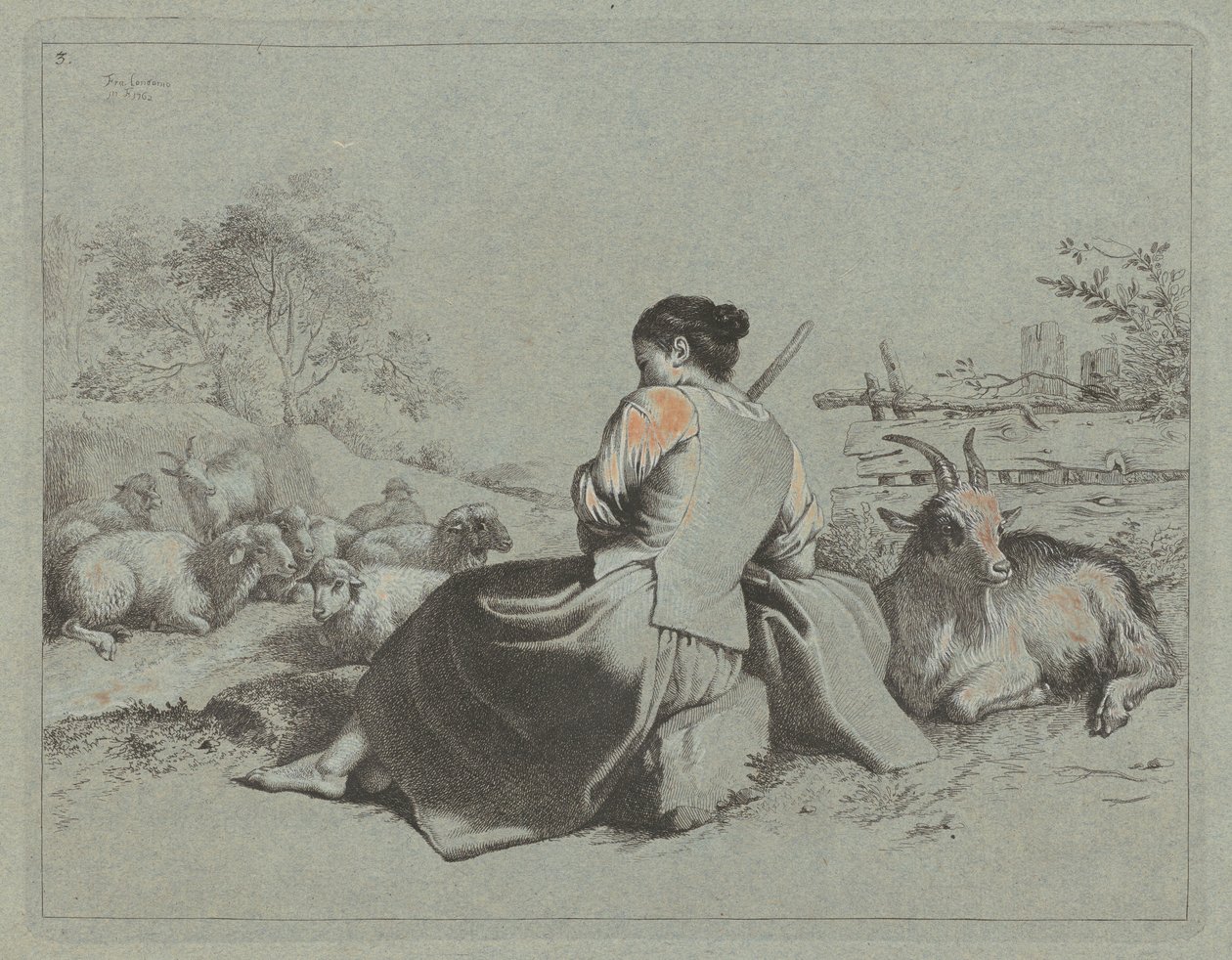 Bergère assise - Francesco Londonio