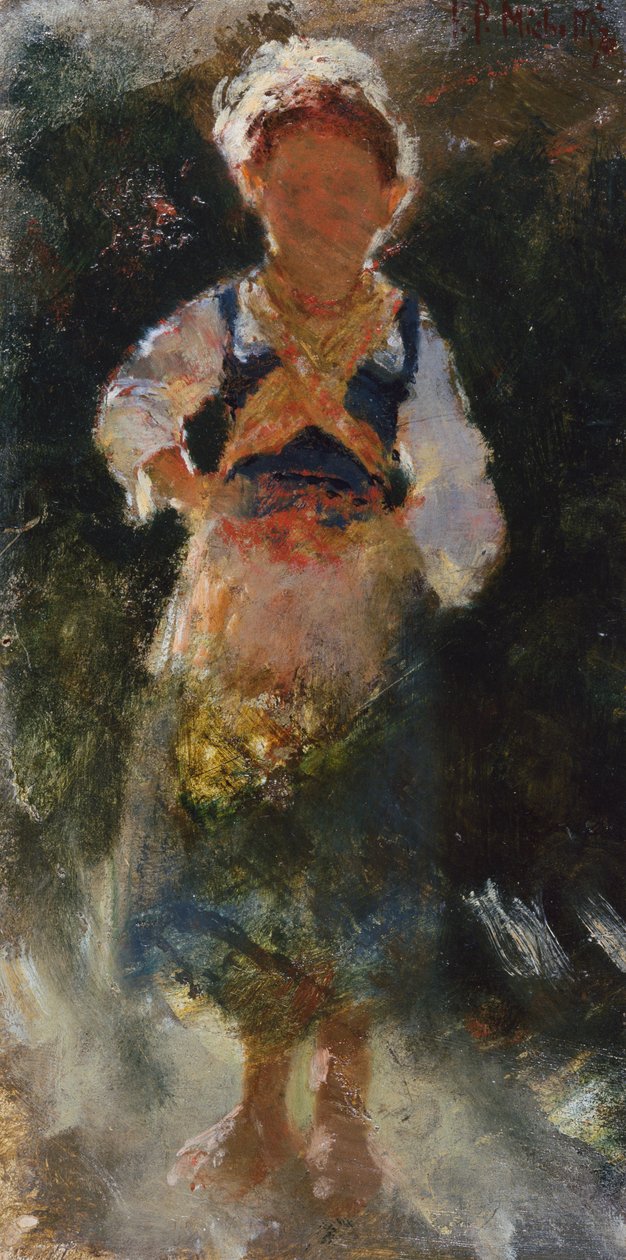 Fille en contre-jour - Francesco Paolo Michetti