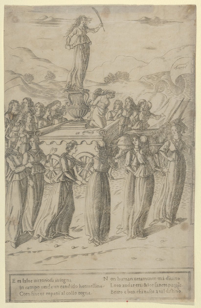 Le Triomphe de la Chasteté, vers 1480-90 - Francesco Rosselli