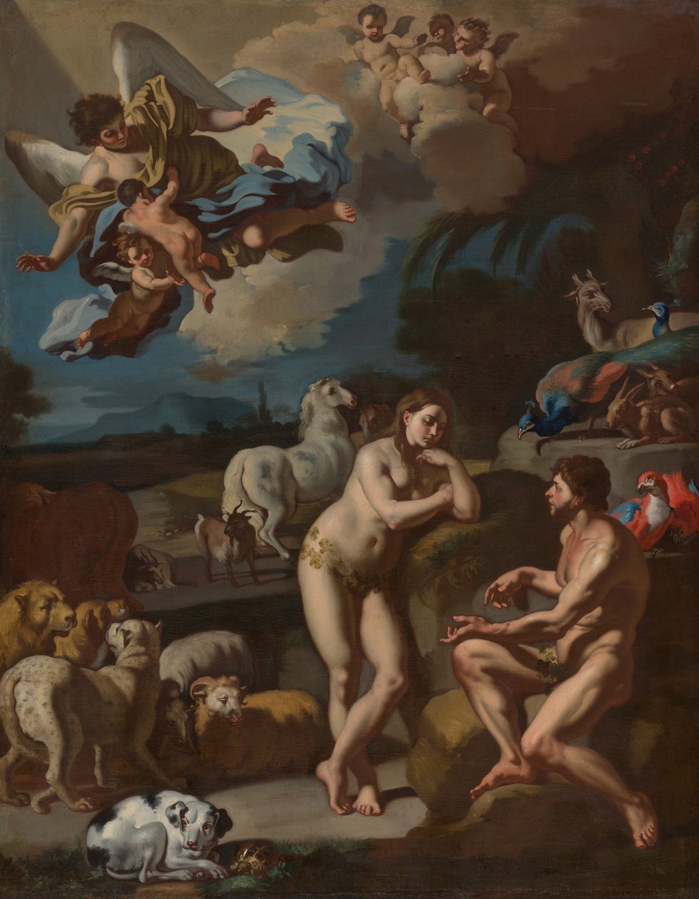 Adam et Eve au paradis - Francesco Solimena