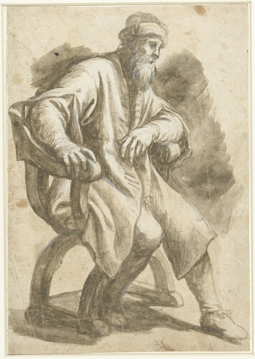Homme assis dans un fauteuil - Francesco Vanni