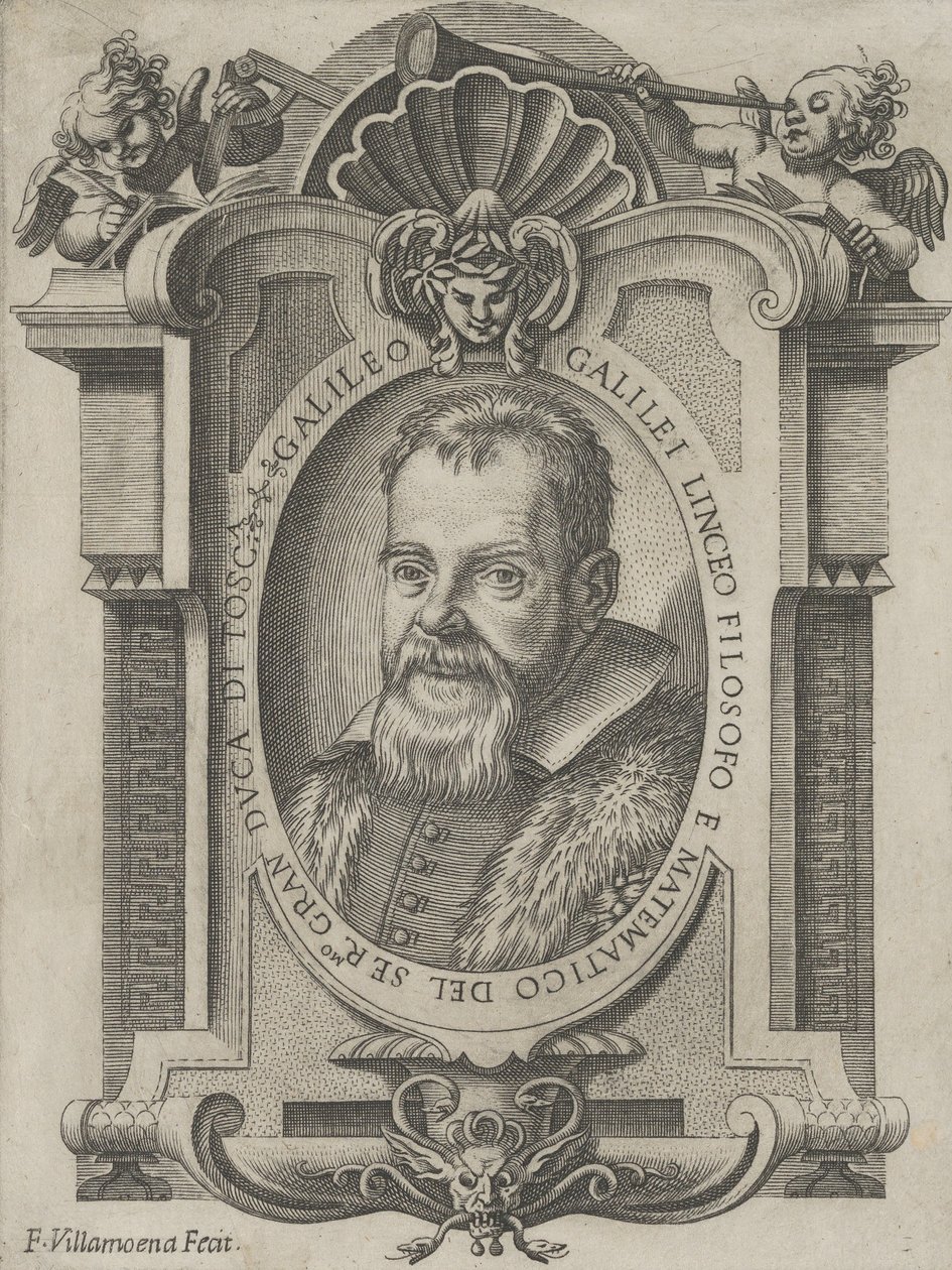 Portrait de Galilée, 1613 - Francesco Villamena