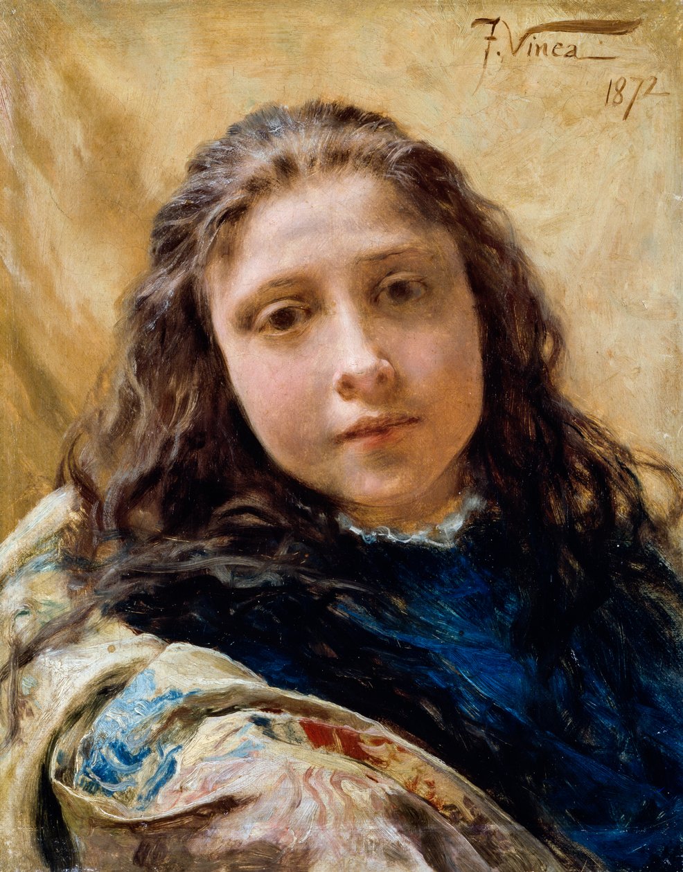 Portrait de jeune fille - Francesco Vinea