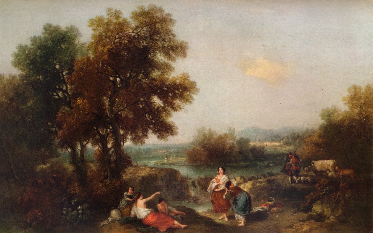 Paysage avec figures, 18e siècle, 1915 - Francesco Zuccarelli