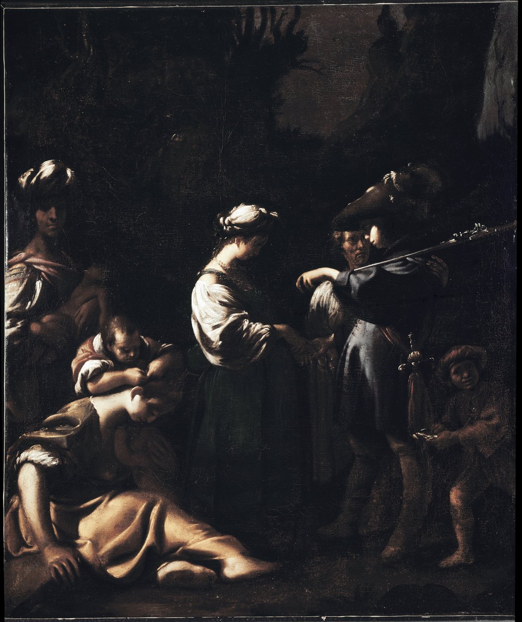 La Joyeuse Aventure (huile sur toile) - Francesco del Cairo