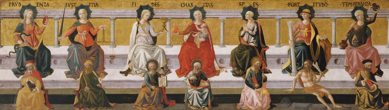 Les Sept Vertus, vers 1450 - Francesco di Stefano Pesellino