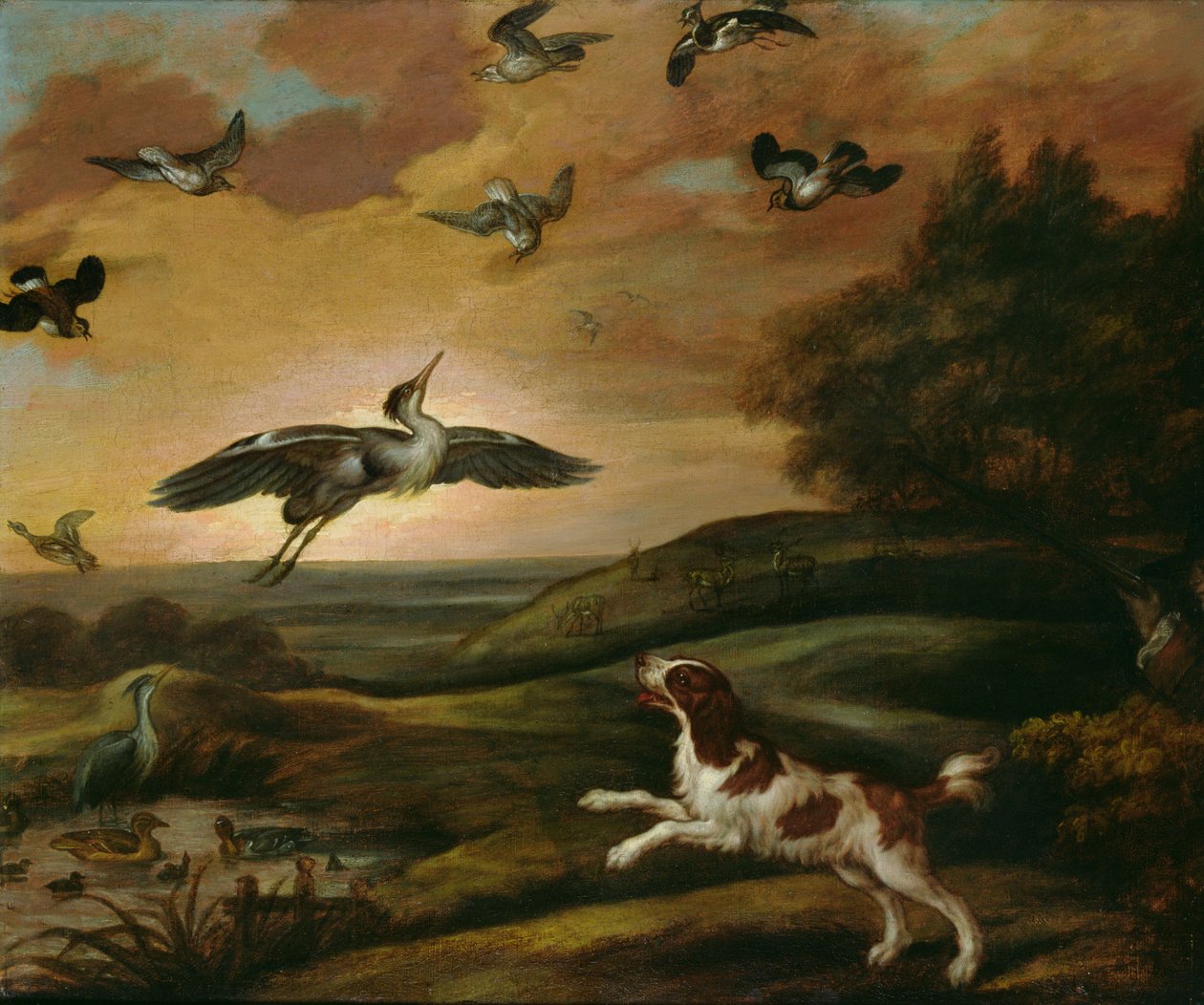 Chasse au Pluvier - Francis Barlow