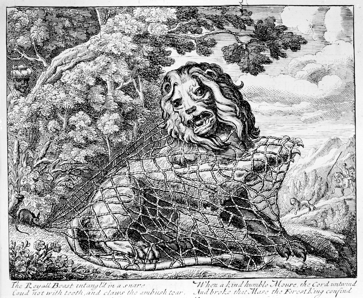 Le Lion et la Souris, illustration des 