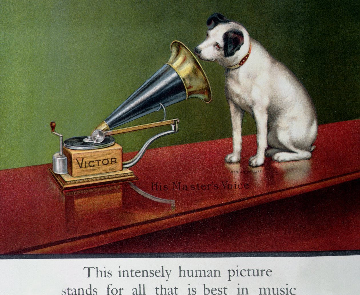 Publicité pour les gramophones Victor, du Théâtre, c.1910 (détail) - Francois Barraud