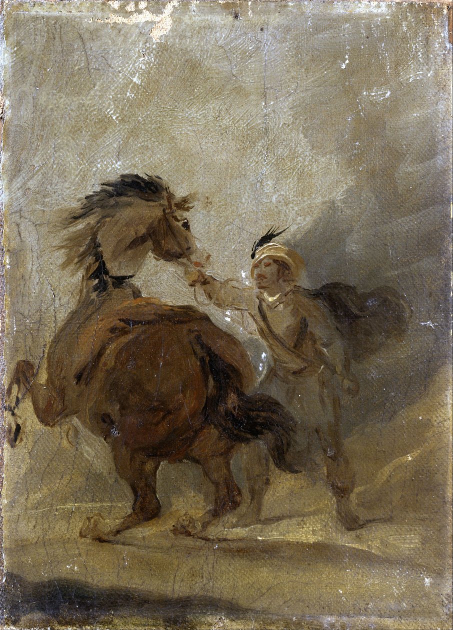 Un Homme Tenant un Cheval - Francis Bourgeois
