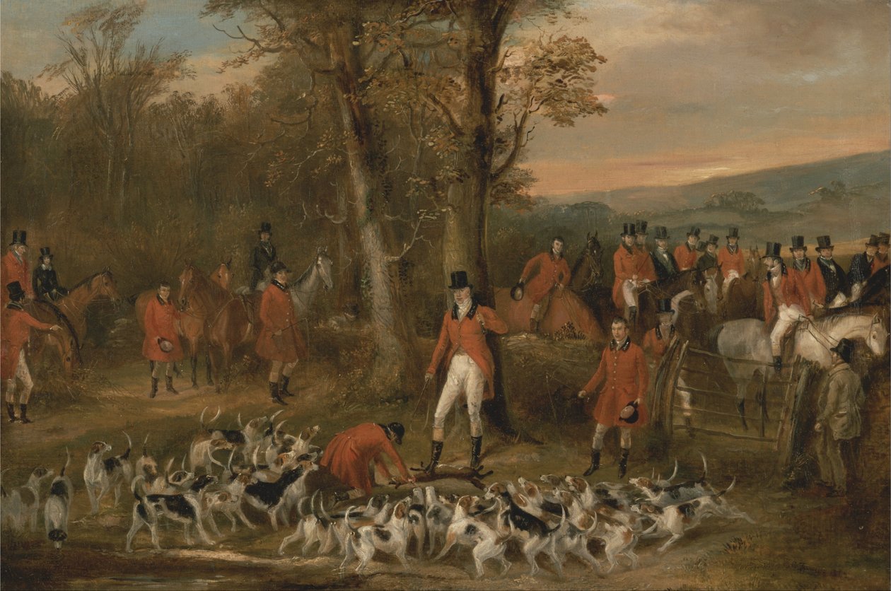 La chasse de Berkeley, 1842 - La mort - Francis Calcraft Turner