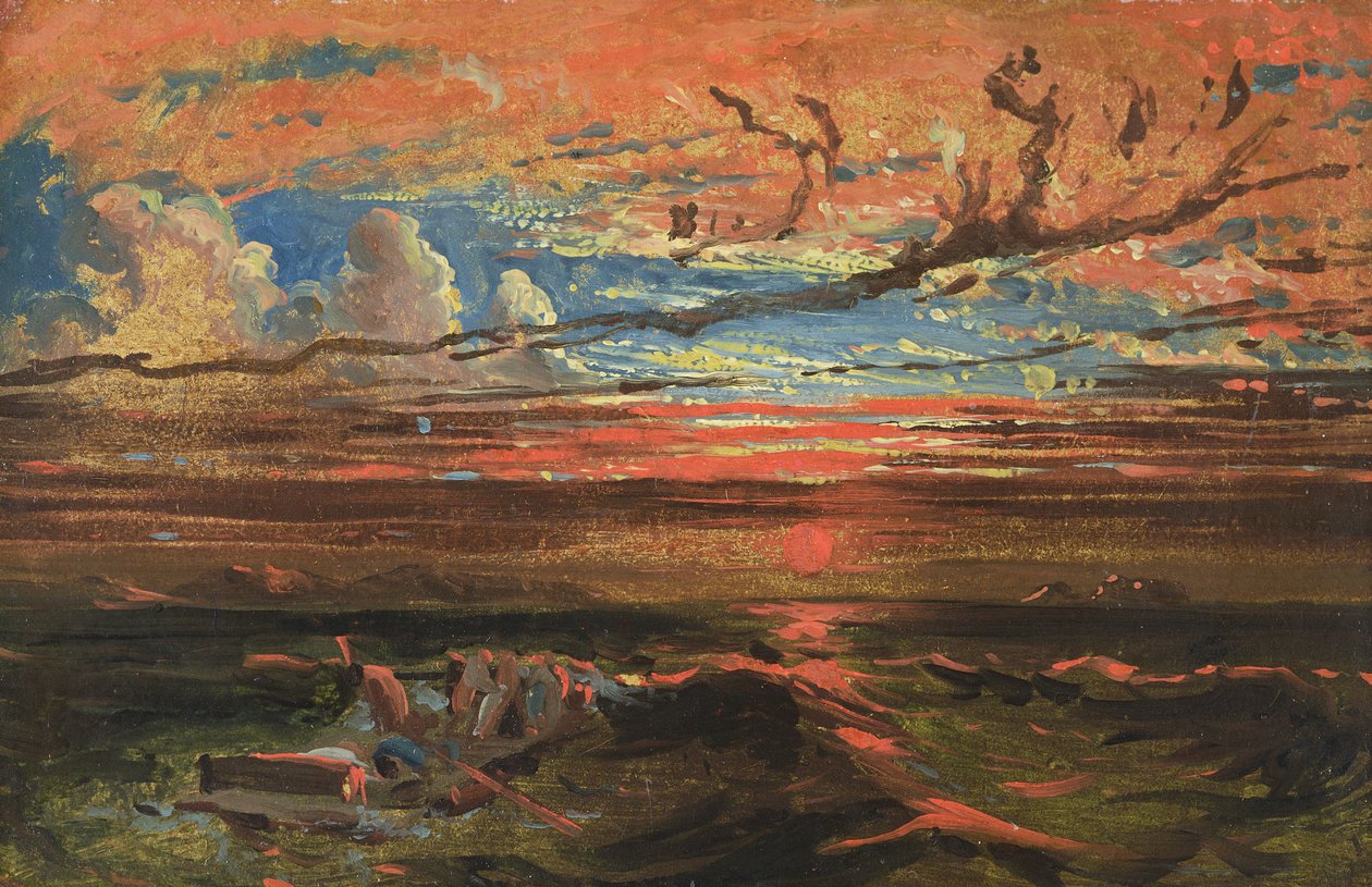 Coucher de soleil en mer après une tempête - Francis Danby