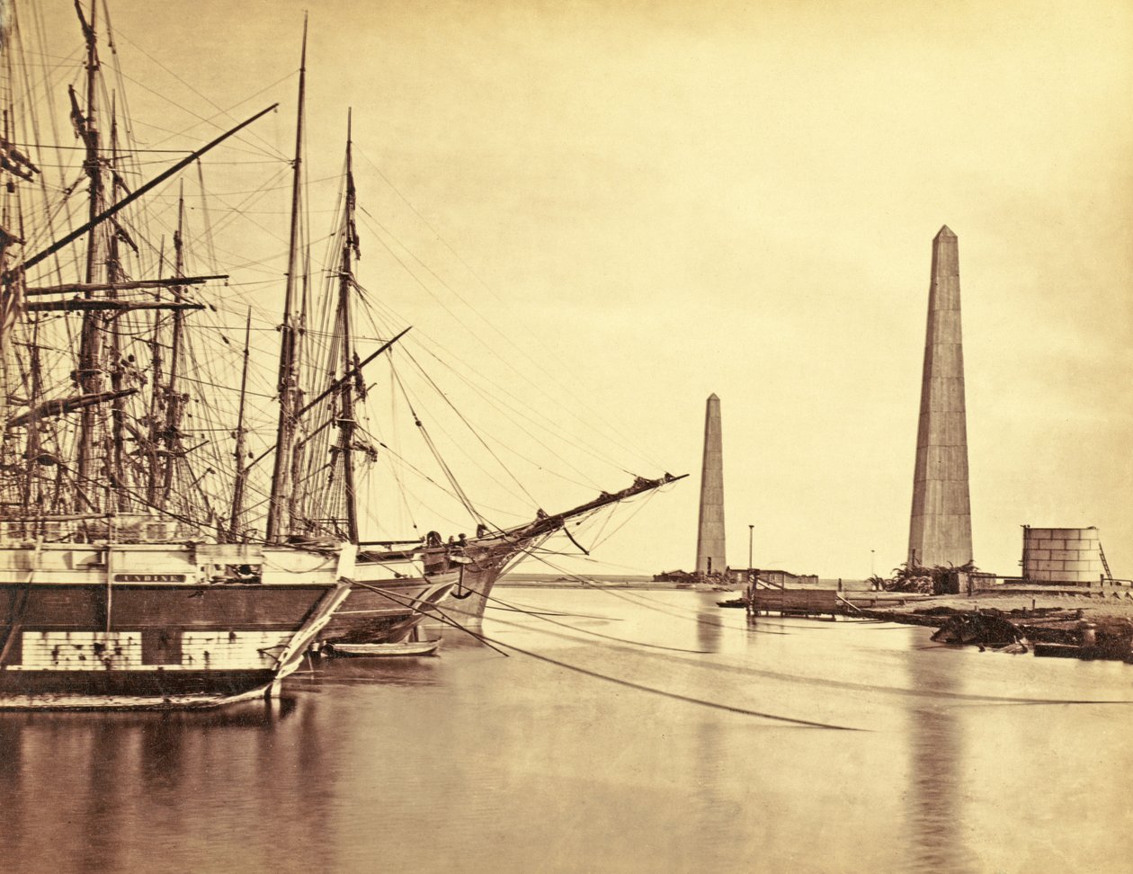 Entrée du canal de Suez à Port-Saïd, c.1856 - Francis Frith